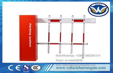 1.5mm Galvanized Plate Automatic Barrier Gate 6 Meter Boom For Car Parking System